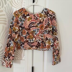 Anthropologie Multicolor Floral Blouse